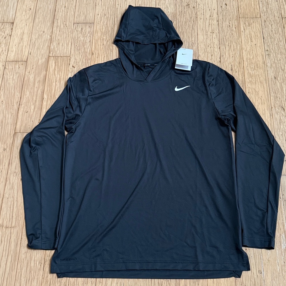 Nike Pro Men's Dri-FIT Hyper Dry Light Training Hoodie - Picture 3 of 10